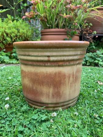 Image 2 of Nice glazed frost proof plant pot