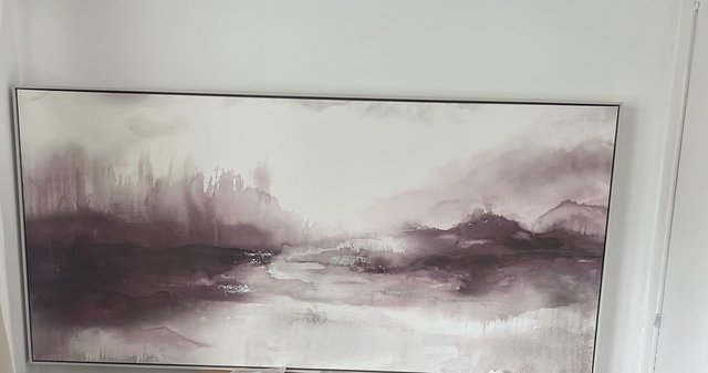 Image 1 of Pink and grey picture in very good condition