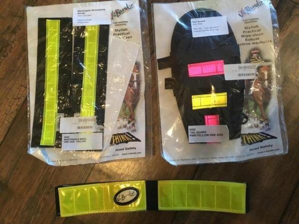 Image 1 of SOLD..Hi Vis items… tail guard… breastplate bands… head band
