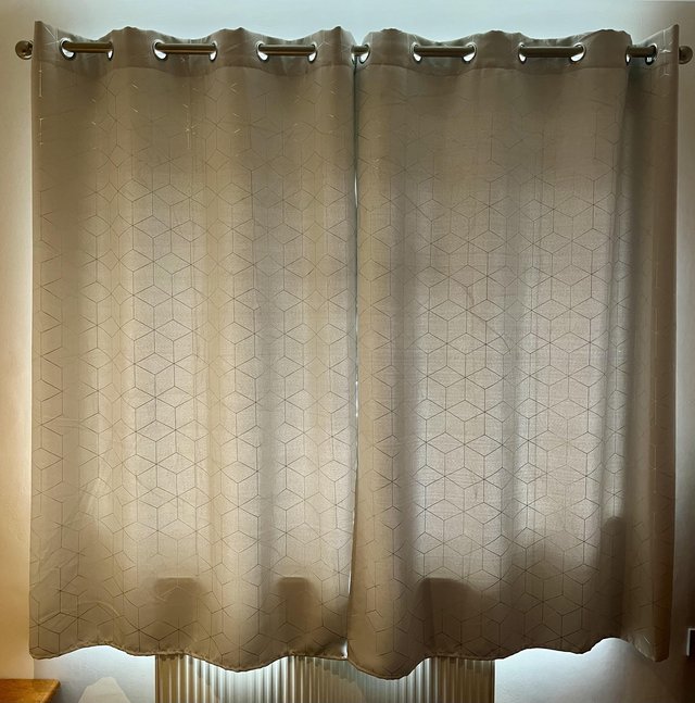 Preview of the first image of 2x Pairs of Curtains eyelet Blackout thermal insulated.