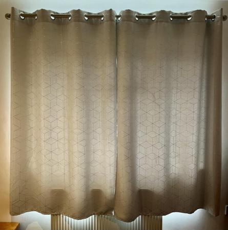 Image 1 of 2x Pairs of Curtains eyelet Blackout thermal insulated