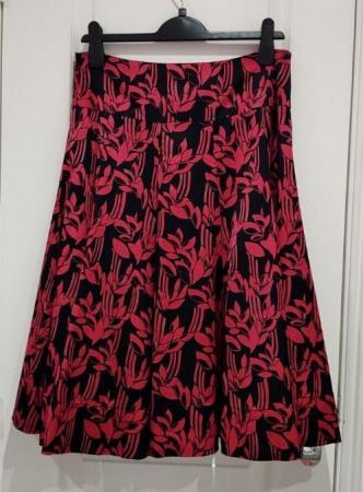 Image 7 of New Women's Monsoon Collection Ramona Red Skirt UK 10 12