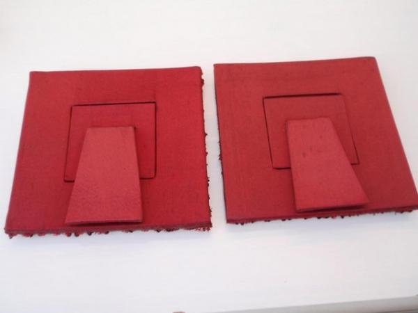 Image 3 of Two small red sequined photo frames
