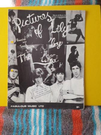 Image 1 of Sheet Music to "Pictures Of Lily"  ( The Who)