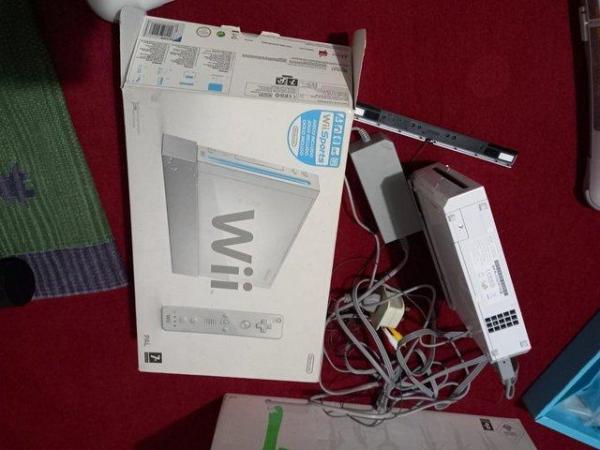 Image 1 of Two  Wii Fit boards and Nintendo and manuals