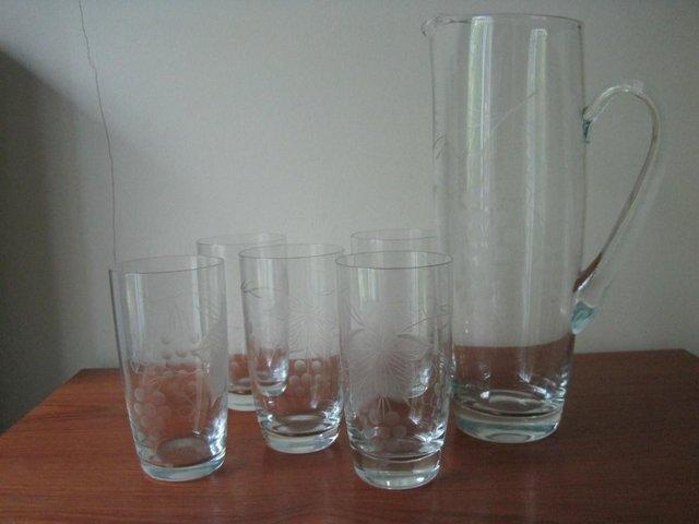 Preview of the first image of Water jug and five glasses set.