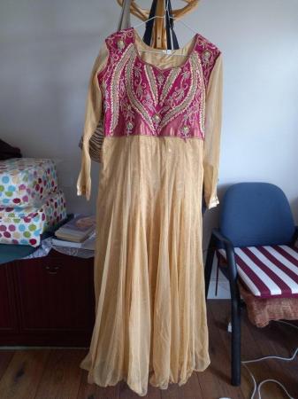 Image 1 of Long dress with lining worn once only