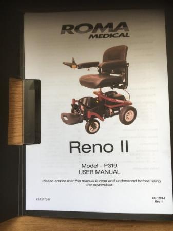 Image 3 of ROMA MEDICAL RENO II MODEL P319 MOBILITY POWER CHAIR