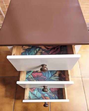 Image 3 of Refurbished/Upcycled Nightstand/Bedside Pine Table