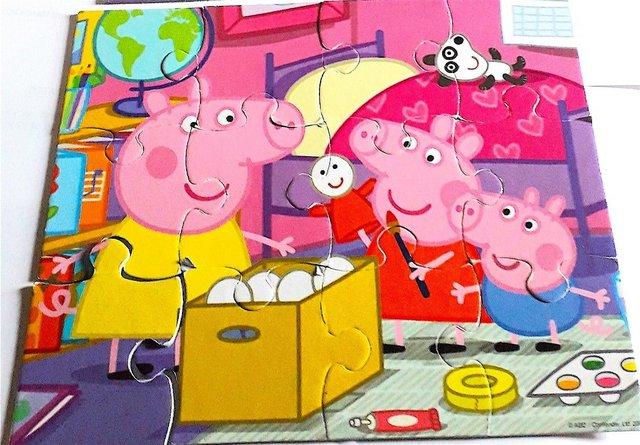 Image 4 of CHILD's 2 in1 Box - PEPPA PIG PUZZLES