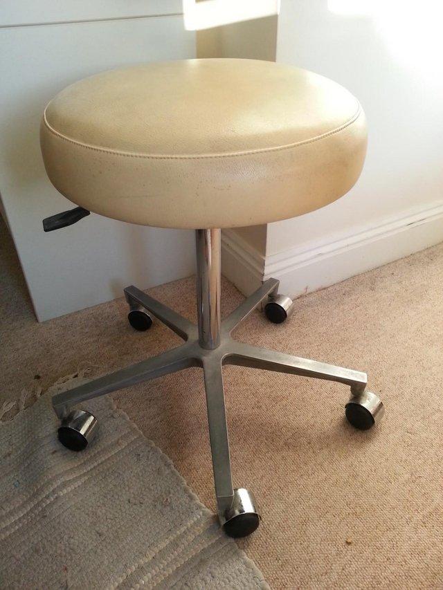 Preview of the first image of Stool with five wheels for sale.