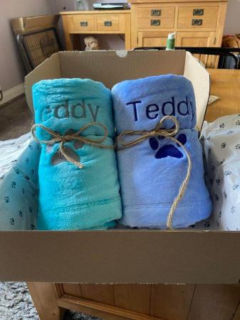 Image 2 of Personalised pet blanketshand made