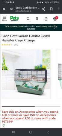 Image 2 of XL Hamster/Gerbil cage......
