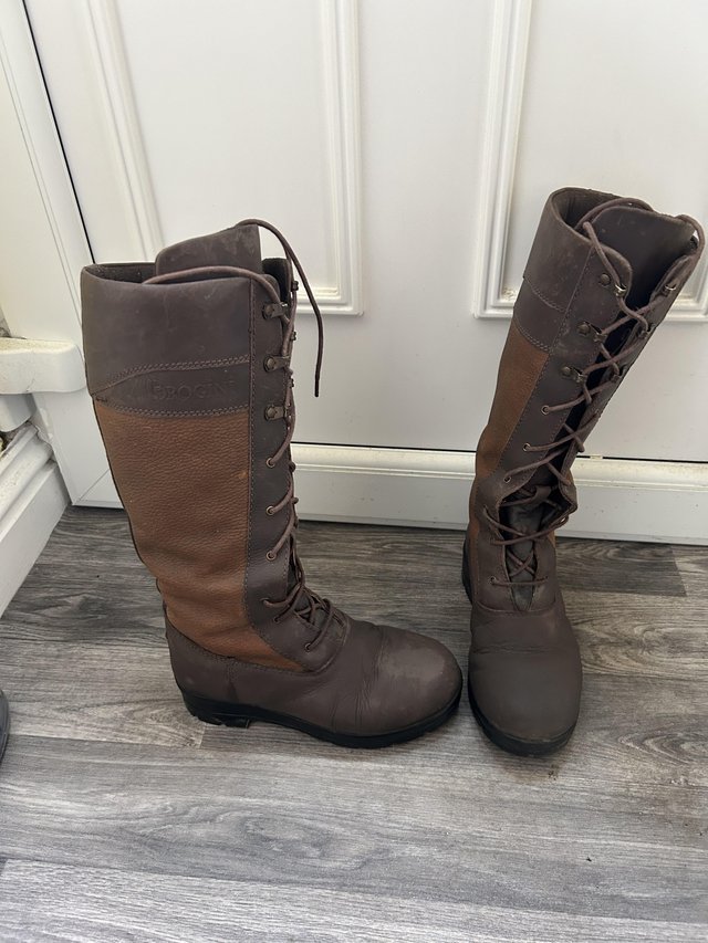 Preview of the first image of Riding/yard boots size 4 (37).