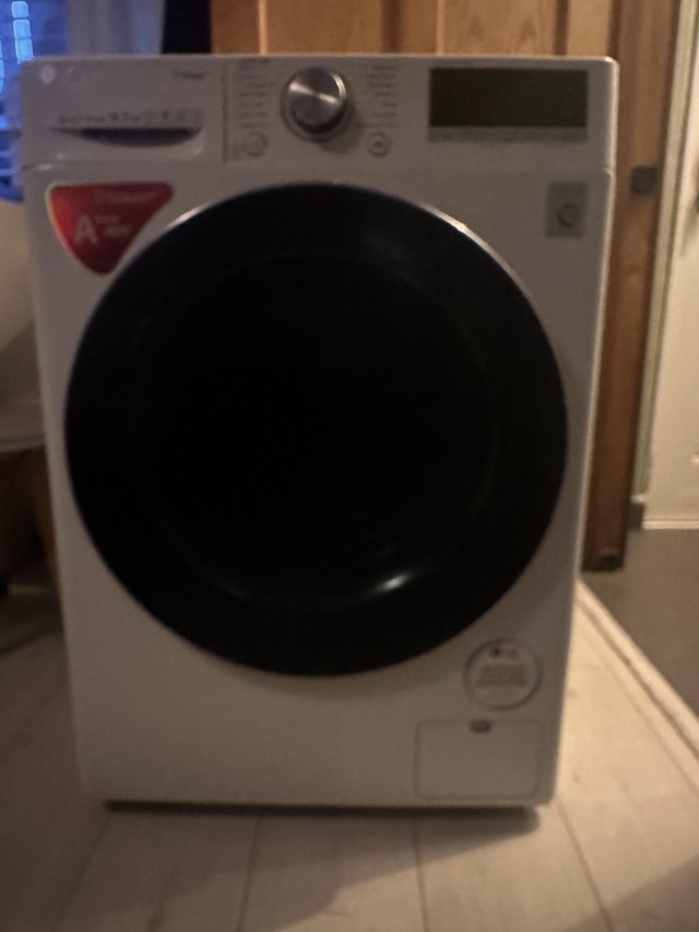 Preview of the first image of LG F4V510WSE 10.5 kg steam Washing Machine - White.