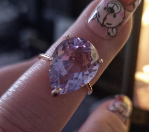 Image 2 of A stunning Pink Amethyst ring