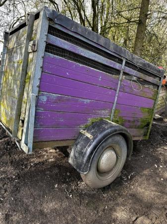 Image 1 of Small vintage stock trailer - suitable for sheep or pigs