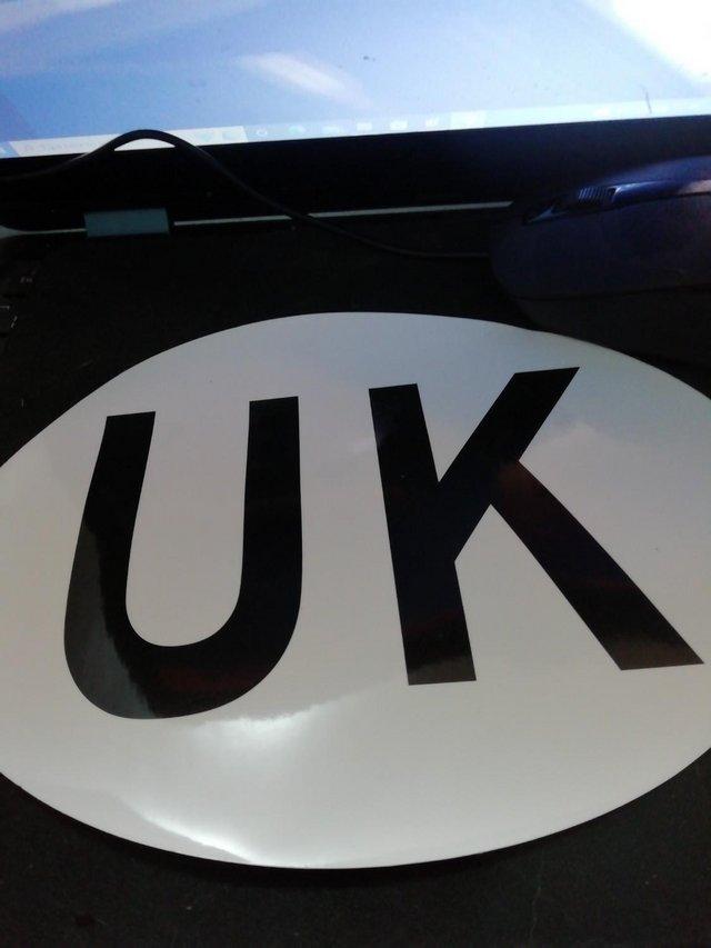 Preview of the first image of UK car stickers travel abroad.