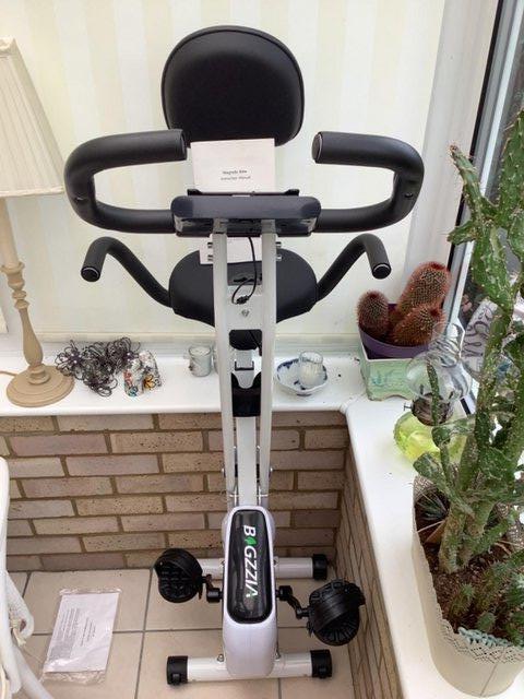 Preview of the first image of Exercise bike.New foldaway exercise bike..
