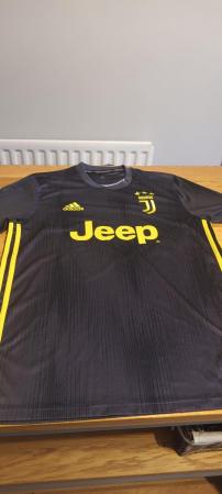 Image 3 of Mens ADIDAS dark grey Juventus top