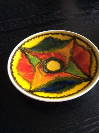 Image 1 of Vintage 1970s Poole abstract bowl / dish