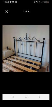 Image 2 of Cast iron Metal double bed frame