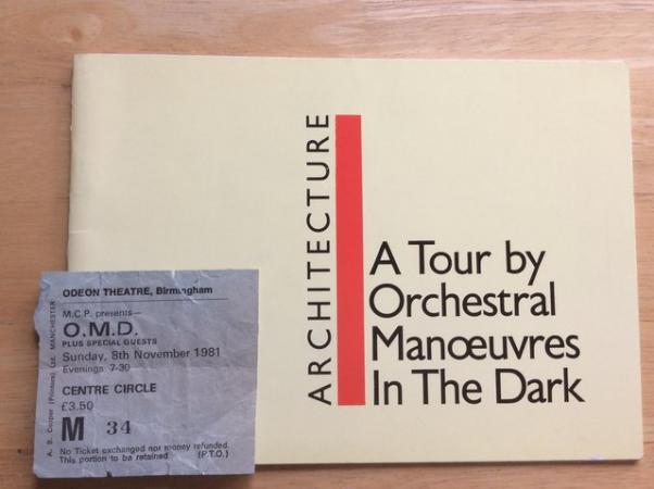 Image 1 of OMD - 1981 tour programme and ticket stub