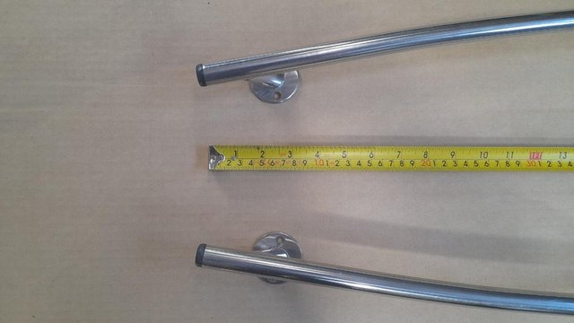 Image 2 of One pair of stainless steel handrails 3/4"od