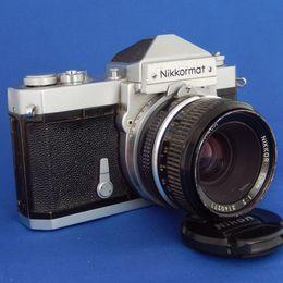 Preview of the first image of Vintage Nikon Nikkormat FT 35mm Camera Body+ f2 Nikkor 50mm.