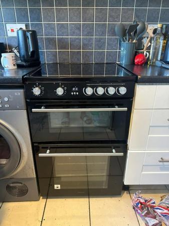 Image 2 of Ceramic hob double oven electric cooker