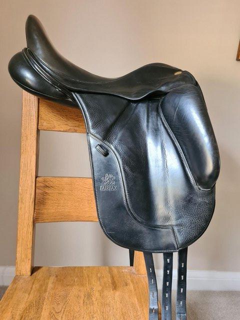 Preview of the first image of Fairfax Gareth Dressage Saddle 17.5".