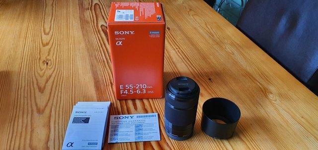 Image 2 of Sony SEL 55210 E mount telephoto lense.