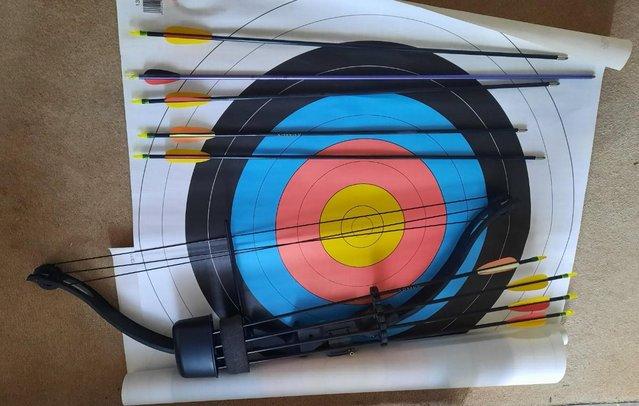 Preview of the first image of ARCHERY SET WITH BOW & ARROWS -.