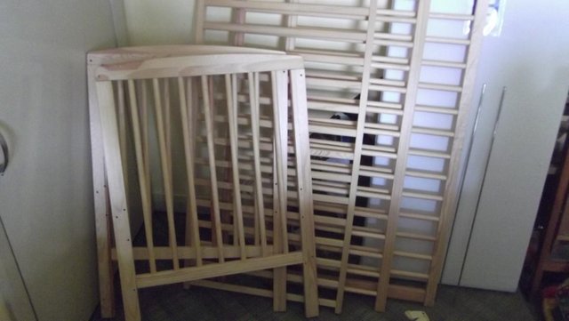 Image 1 of Baby Cot Natural Pine Colour