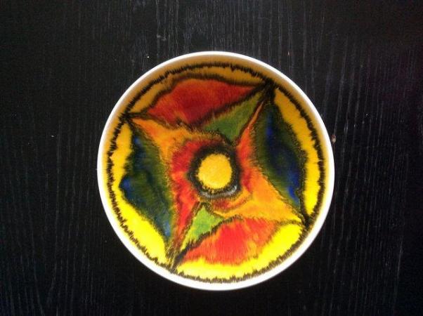 Image 3 of Vintage 1970s Poole abstract bowl / dish