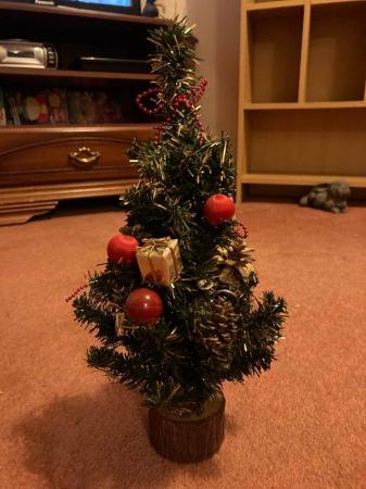 Image 5 of Artificial Christmas Wreath and Small Christmas Tree