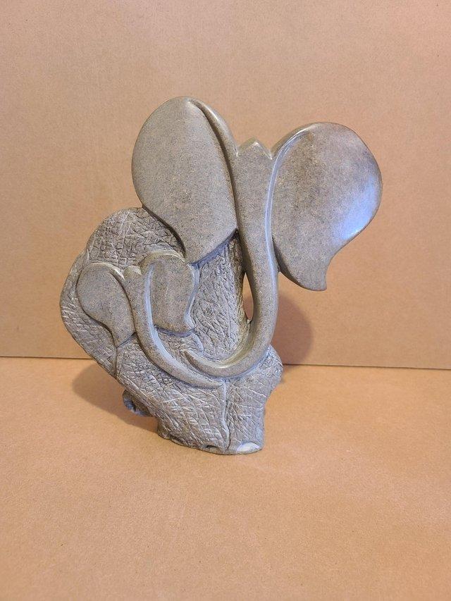 Preview of the first image of Soapstone Sculpture Elephant Design.