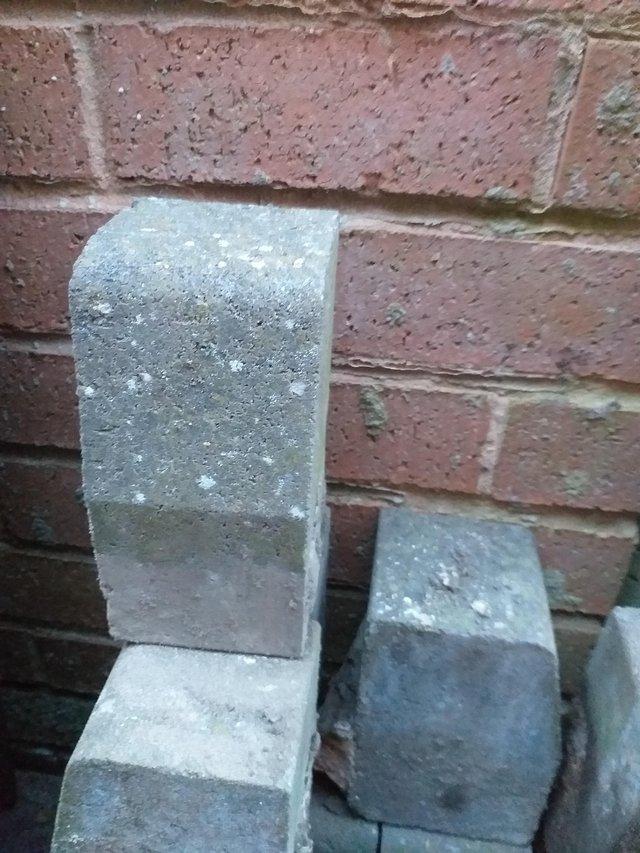 Preview of the first image of Grey Block Paving Kerbstones and Red & Grey Bricks - OFFERS.