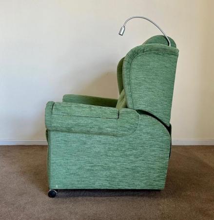 Image 13 of LUXURY ELECTRIC RISER RECLINER GREEN CHAIR ~ CAN DELIVER