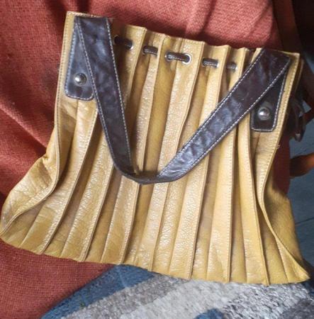 Image 1 of Handbag/tote. Satin lined with zipped compartments