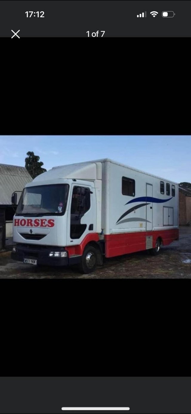 Preview of the first image of Super reliable Renault midlum horsebox.