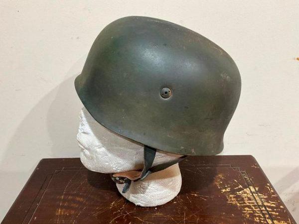Image 3 of German paratroopers helmet comes complete