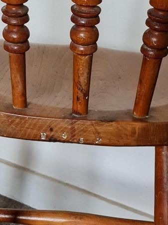 Image 1 of Vintage Elm and Beech Spindle Back Chair