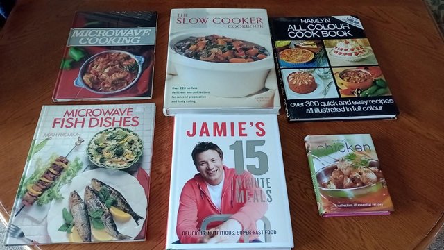 Preview of the first image of Various Cook Books including microwave cooking.