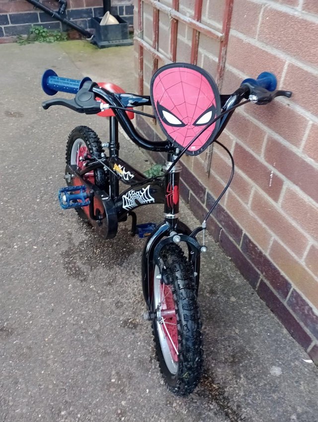 Preview of the first image of Marvel Spider-Man 14 inch wheel Kids Bike.