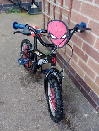 Image 1 of Marvel Spider-Man 14 inch wheel Kids Bike