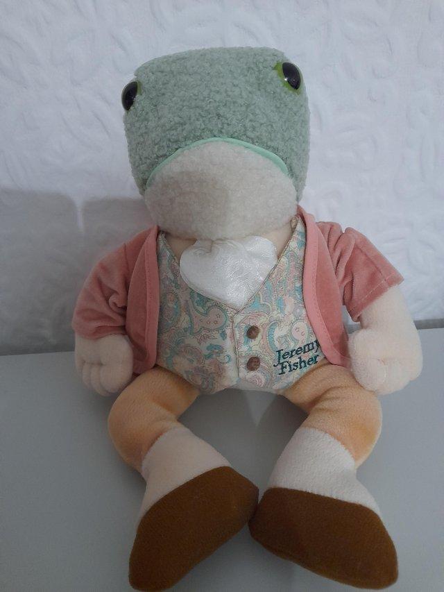 Preview of the first image of 'Jeremy Fisher' soft toy.