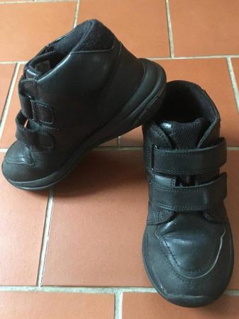 Image 1 of Clarks Hula Spin GTX boys black leather Gore-tex boots 11½F