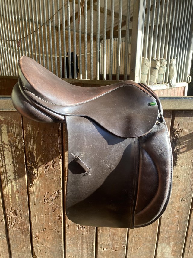 Preview of the first image of 16” wide Silhouette Working hunter saddle.