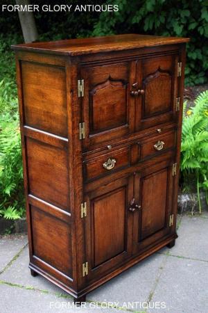 Image 112 of A TITCHMARSH AND GOODWIN OAK WINE CUPBOARD DRINKS CABINET
